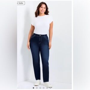 Avenue Butter Denim Straight Leg Jeans